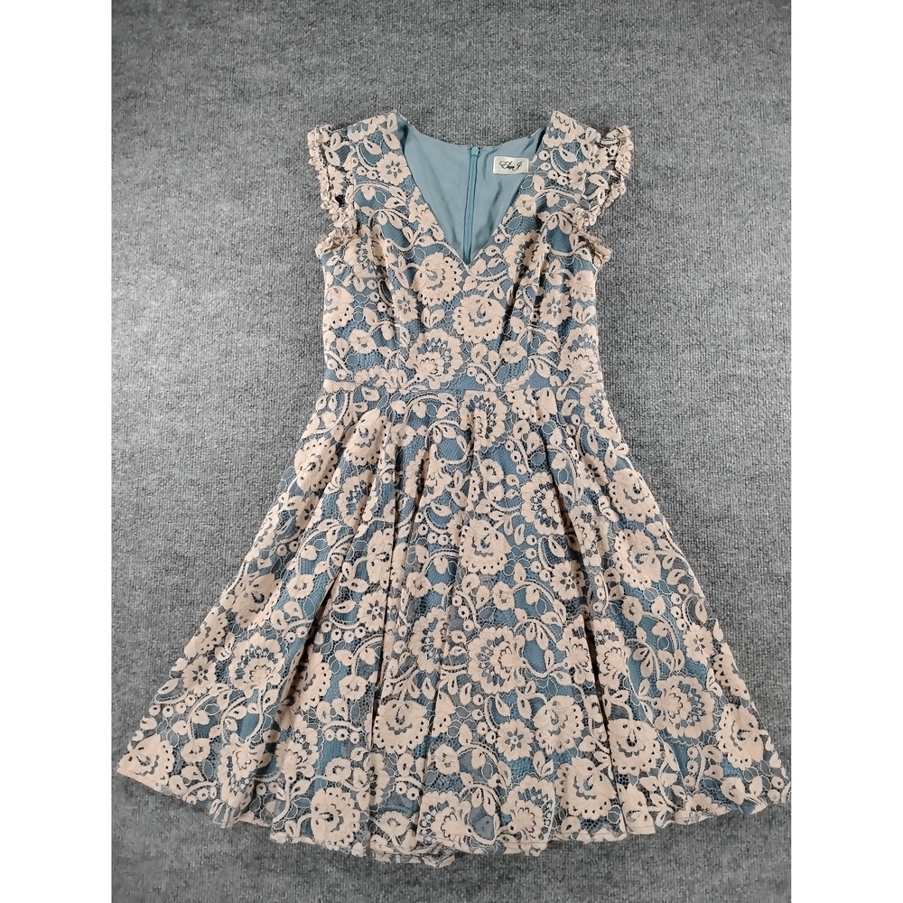 Eliza J Floral Lace Fit And Flare Dress Size 6 Coquette Romantic Frock